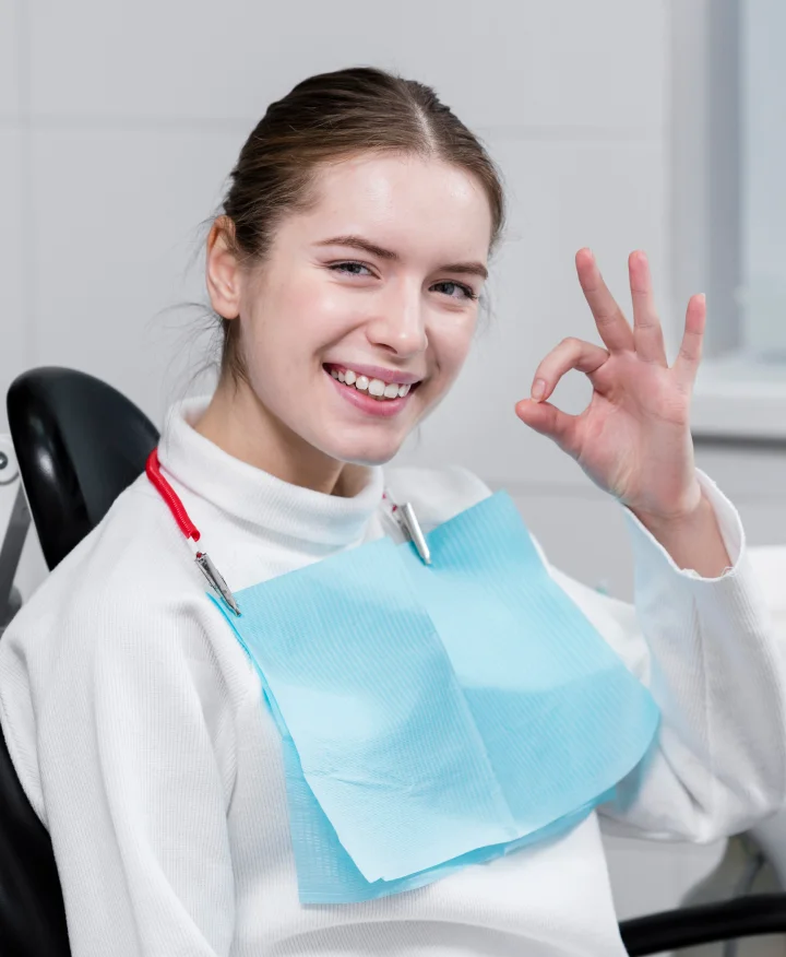 Smiling dentist