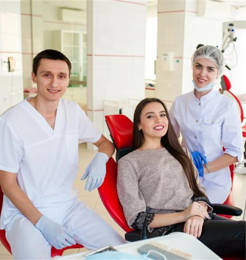 Smiling dentist